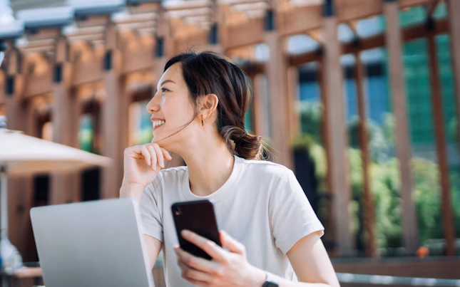 Light Trails in the City at Night