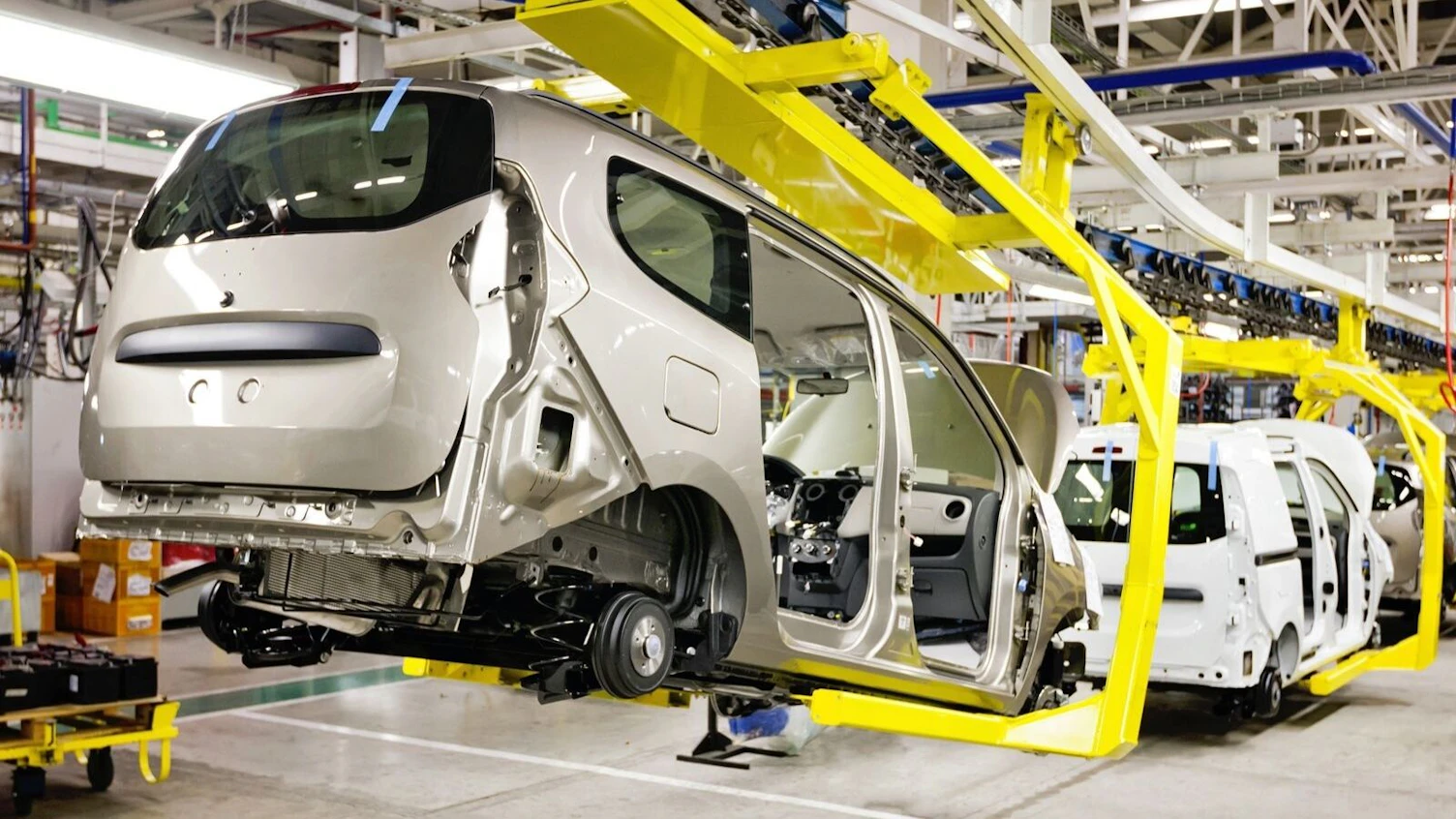 Car Shells on Car Production Line 1600px