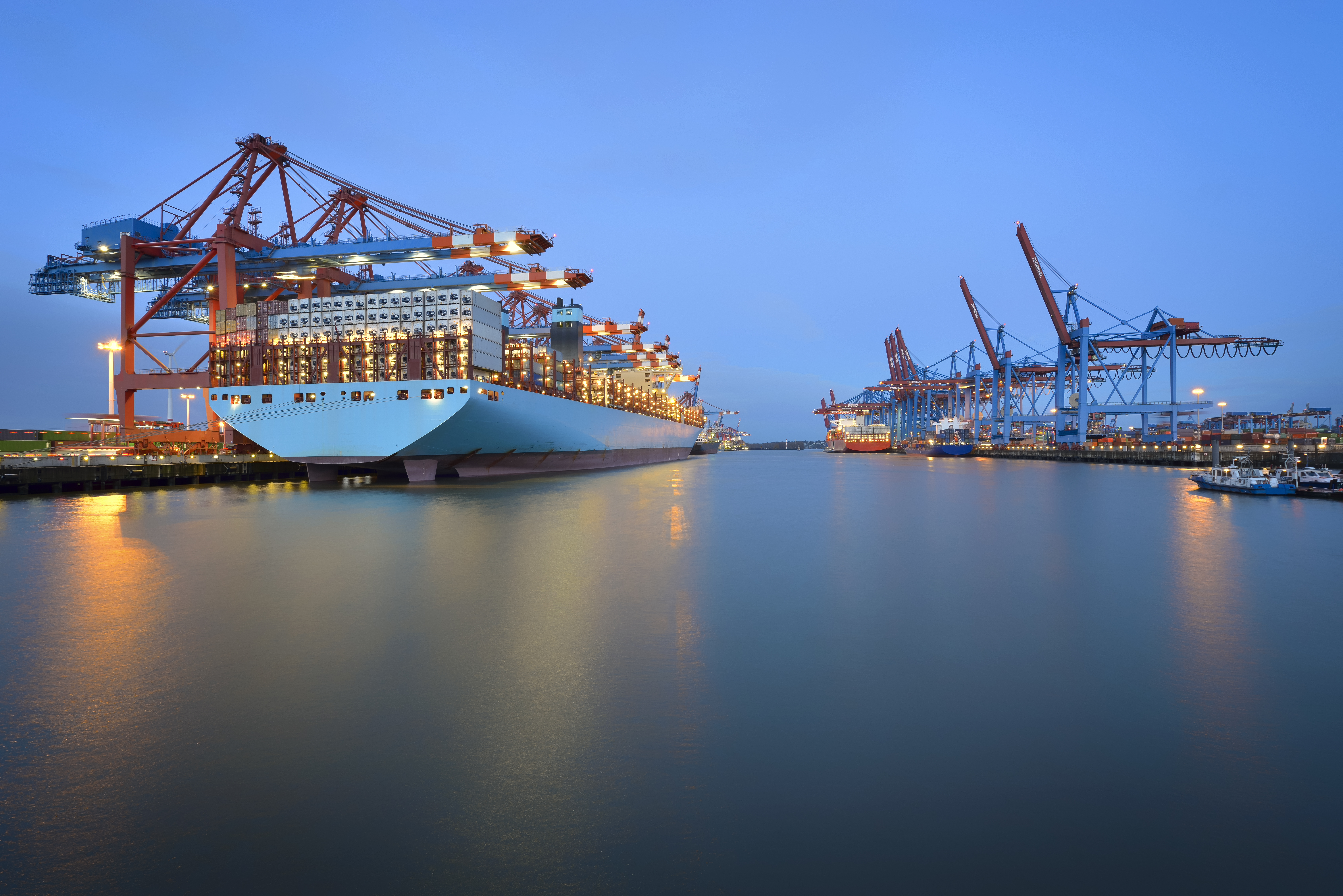 Cargo Ship Container Terminal