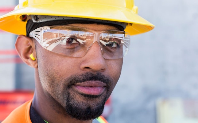 Light Trails in the City at Night