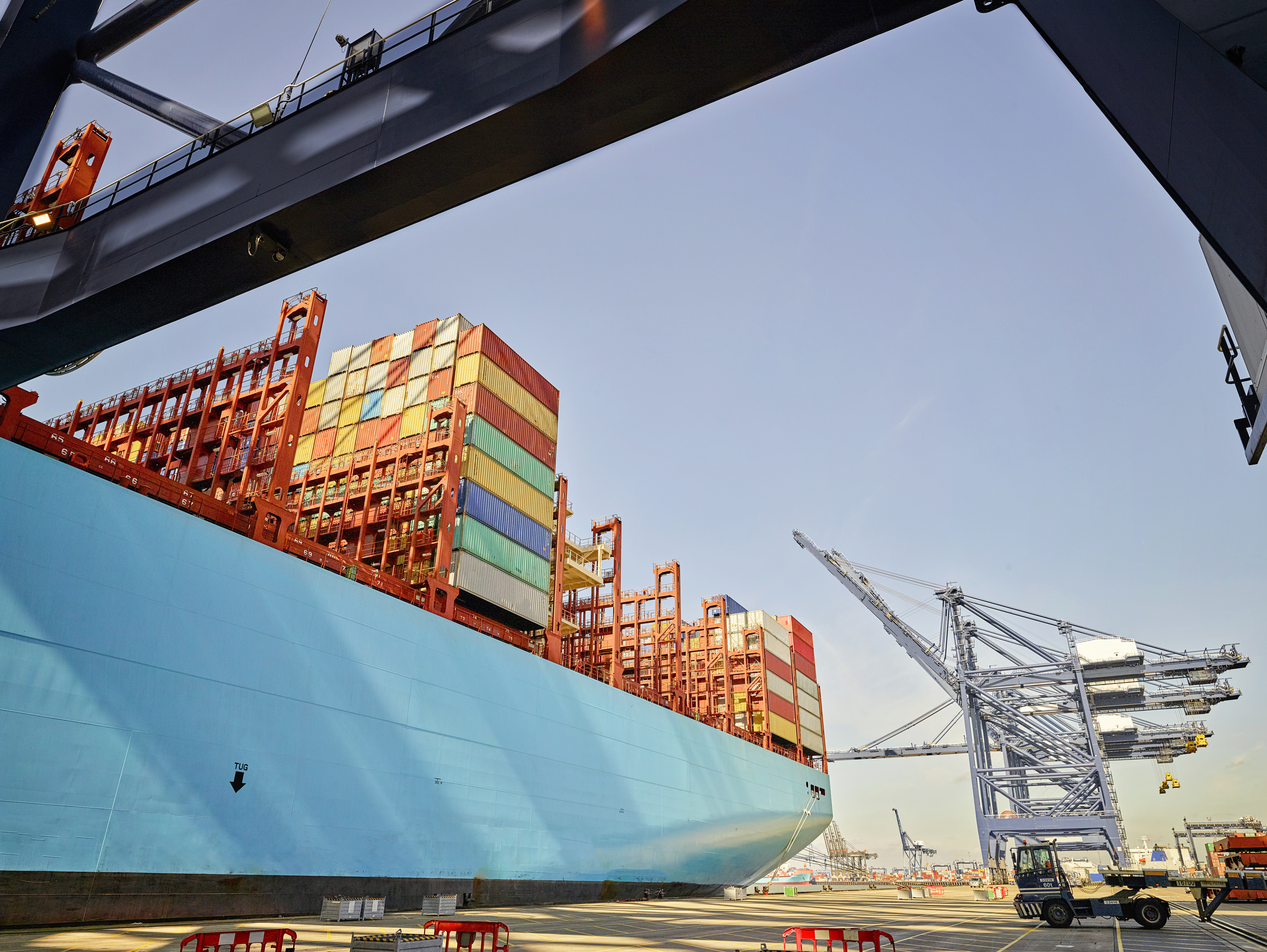 Container Ship in Harbour