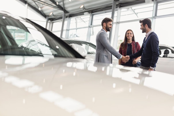 Couple Buying a New Car