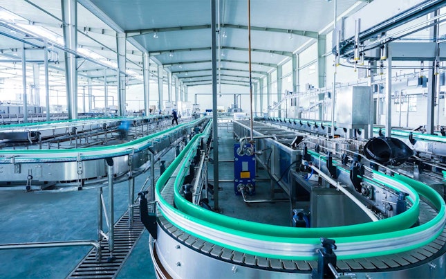 Producción de bebidas en la planta