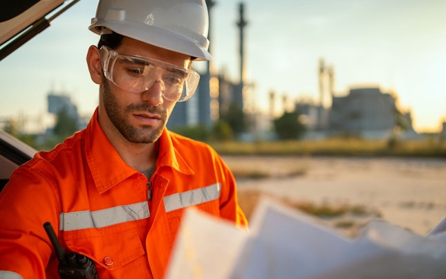 Light Trails in the City at Night