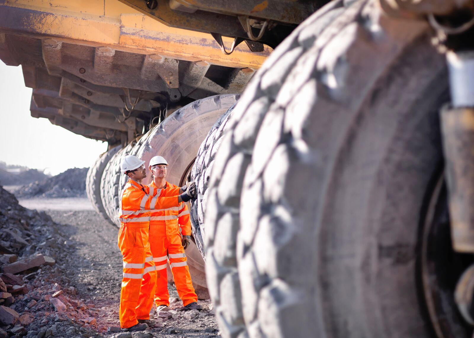 Engineers Working in Coal Mine