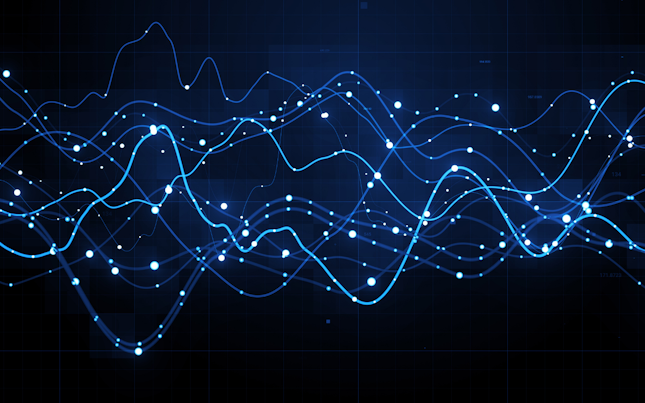 Red flotante blanca y azul