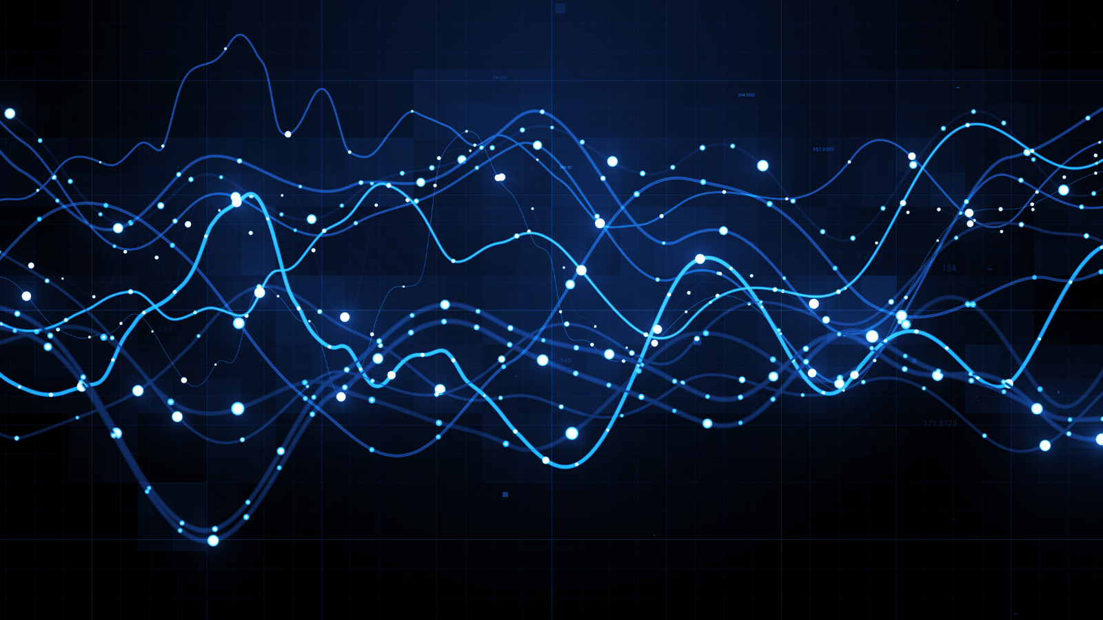 플로팅 화이트 및 블루 네트워크
