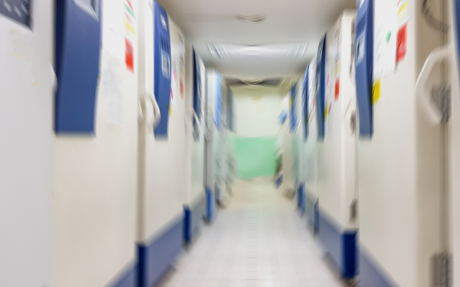 Gang van het laboratorium