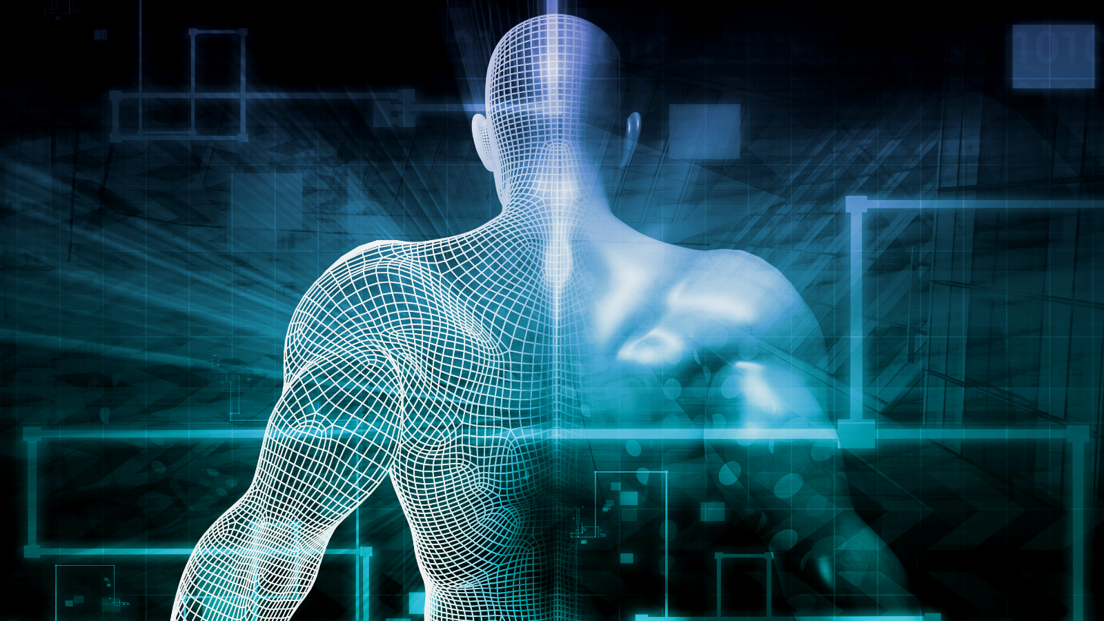 Man being examined digitally