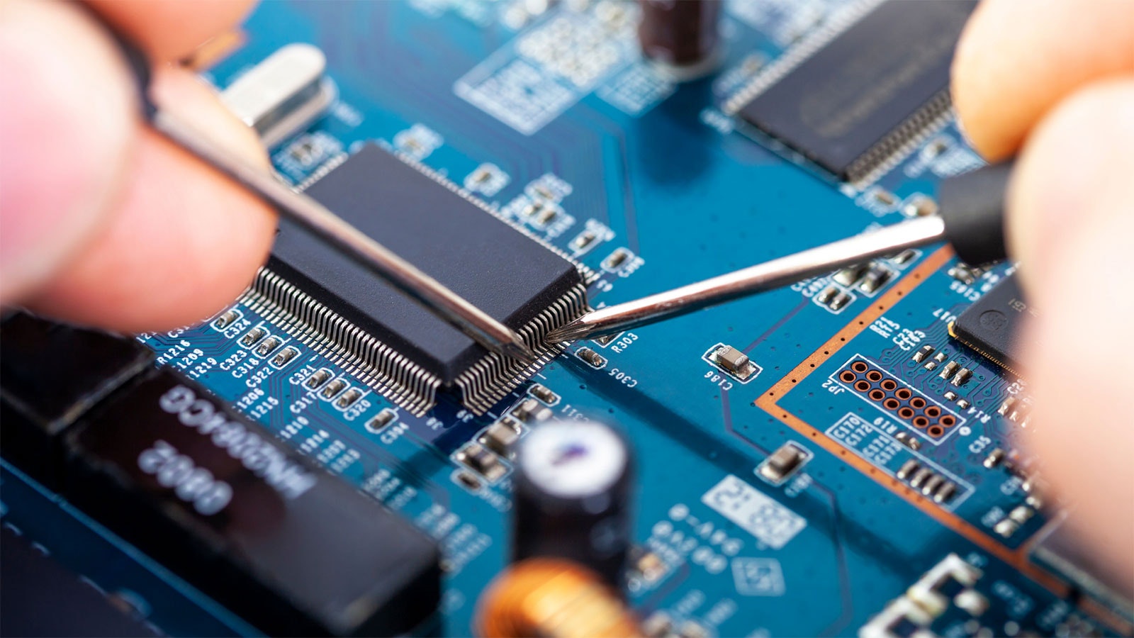 IC Chip Lead Soldering