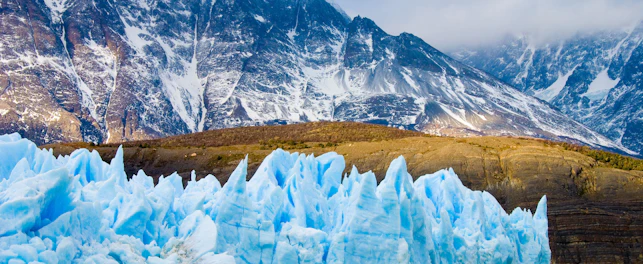 Ice Formations and Mountains