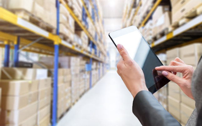 Inventory in Warehouse Using Digital Tablet 