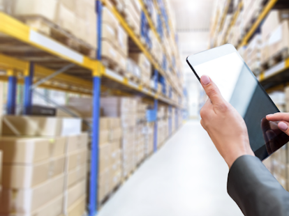 Inventory in Warehouse Using Digital Tablet 