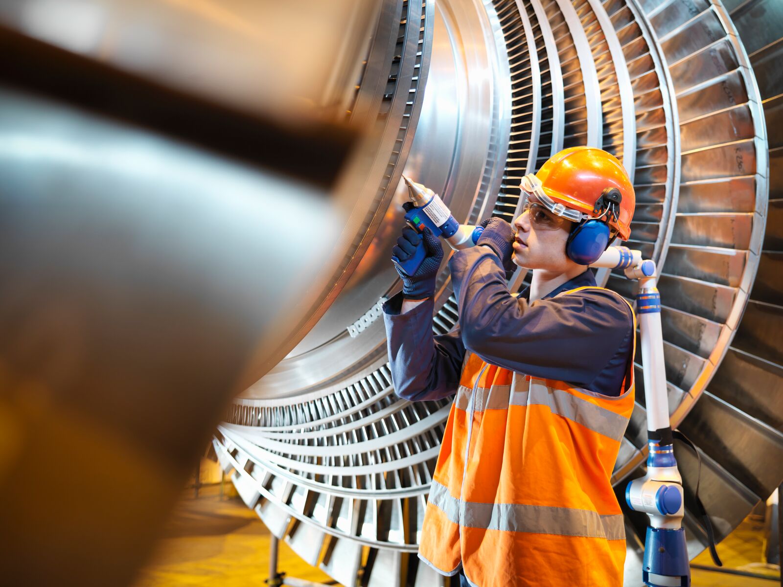 Light Trails in the City at Night