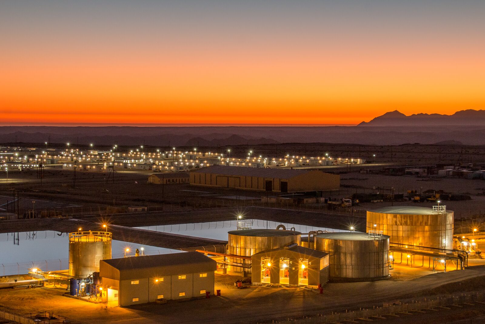Planta de refinería de petróleo y gas