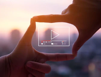 Online Live Video Marketing Concept