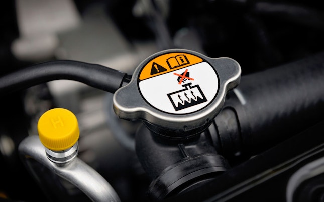 Parked big wheeler trucks