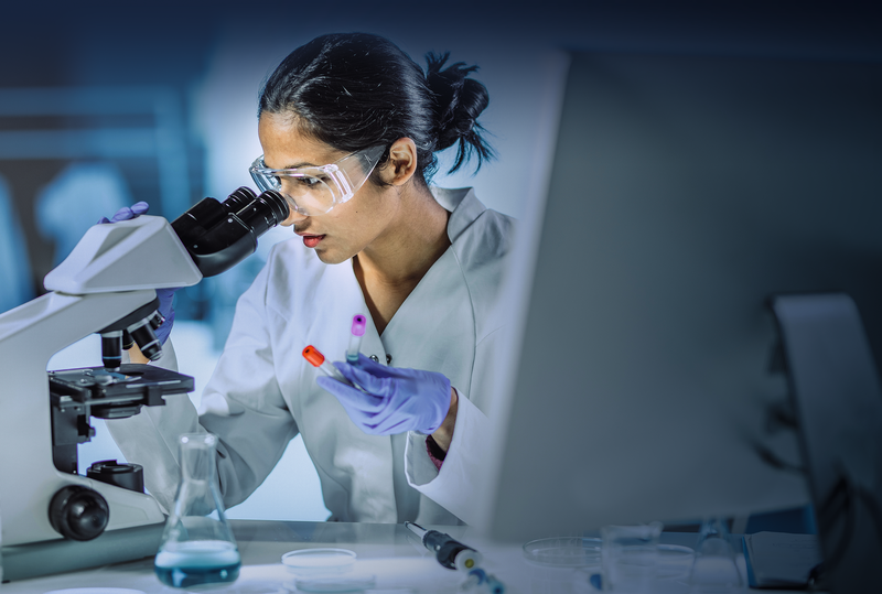 Scientist Working in a Laboratory