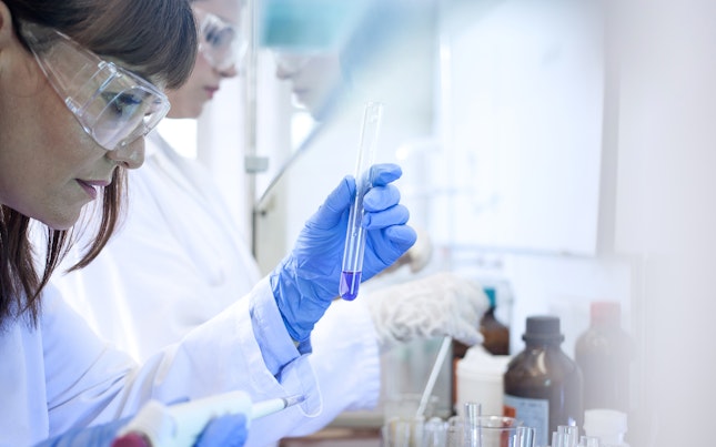 Scientist Working in Laboratory