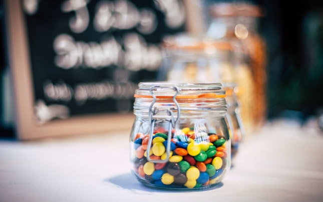 Chocolate Candy Glass Container