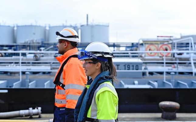 Light Trails in the City at Night