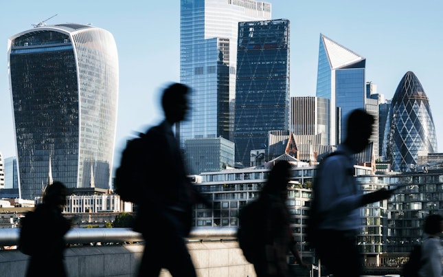 Silhouette of People Commuting to Work
