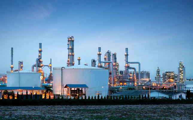 Planta de refinería de petróleo y gas