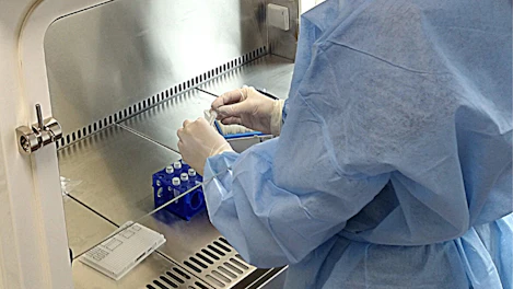 Testing Samples in SGS Glasgow Laboratory