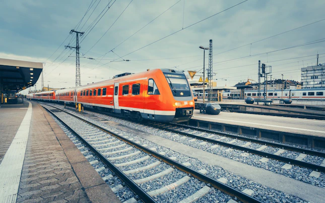 Lichtsporen in de stad 's nachts