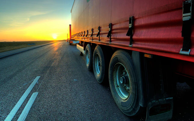 Truck in Motion