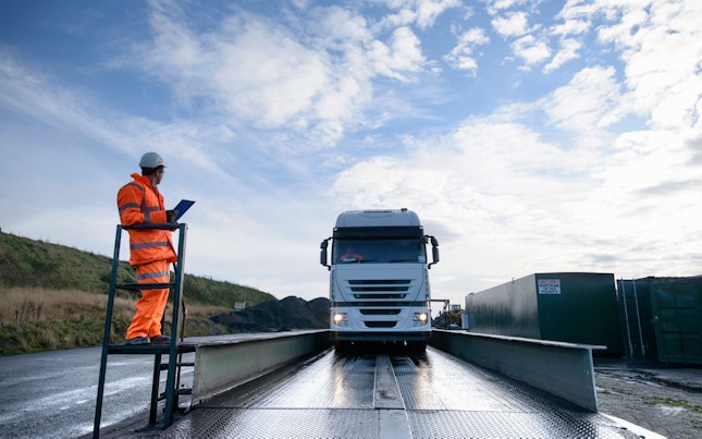 Truck on Weigh-bridge at Surface Coal Mine