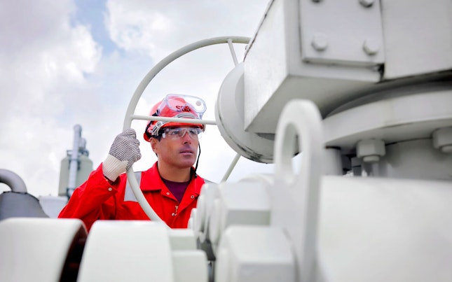 Worker at Gas Storage Plant