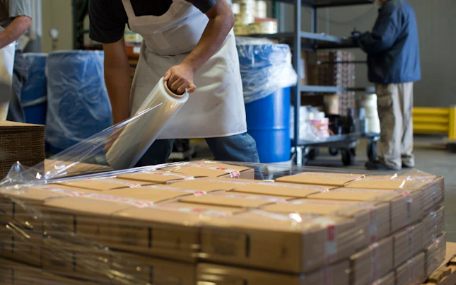 Prodotti in scatola in macchina rotativa