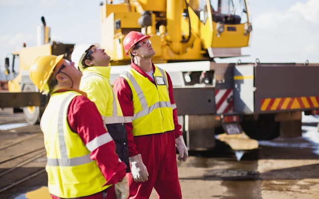 Workers on Oil Rig