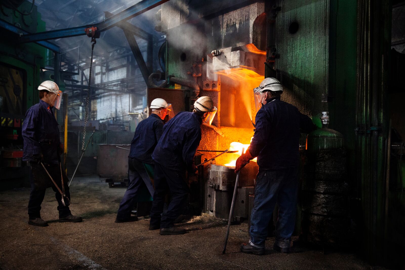 Man Holding External Battery and Smartphone 