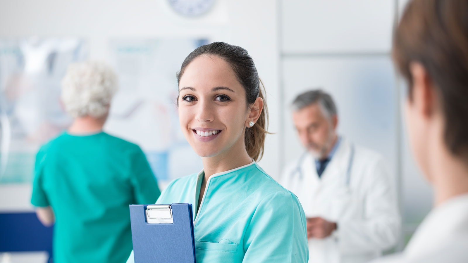 young female medical student