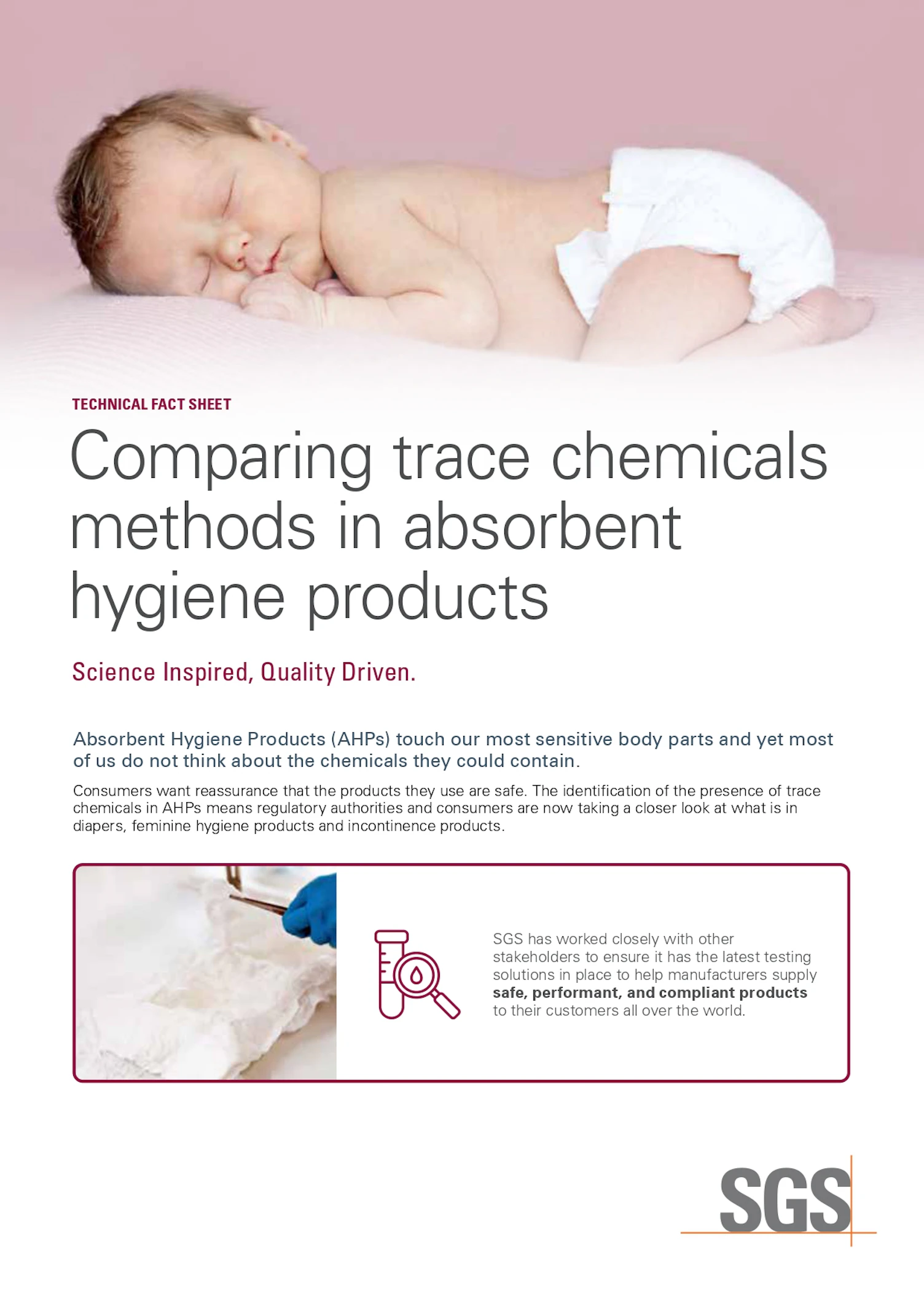 Comparing Trace Chemicals Methods in Absorbent Hygiene Products