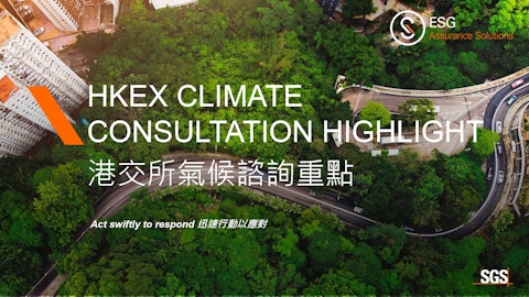 HKEX climate consultation highlight